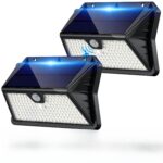 Giliwosy Solar-Wandleuchte mit Bewegungsmelder – IP65 Gartenleuchte 3 Modi