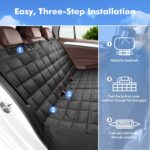 Hopidogie Hundedecke Auto Rückbank 4-in-1 – 100% wasserdicht & kratzfest für PKW, SUV, LKW – Bild 5