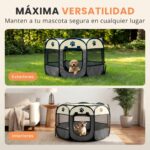 JUPPLIES Hundelaufstall 73x73x43cm – Faltbarer Laufstall aus Oxford-Gewebe für Hunde, Katzen & Kaninchen – Bild 3