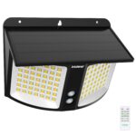 INTELAMP Solar Wandleuchte mit Bewegungsmelder, 1200lm, Fernbedienung & Timer – Bild 8