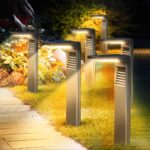 Boadw Solar-Wegeleuchten 6er Set mit 2 Helligkeitsmodi – IP64 Gartenbeleuchtung für Aussen