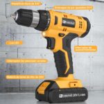 FADAKWALT 20V Akkuschrauber mit 30 Nm & 21+1 Drehmomentstufen – Profi-Set mit 60-tlg Zubehör – Bild 4