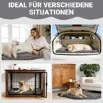 Exsnugy Hundematte XL 106×71 cm – Waschbares Hundebett mit rutschfester Unterseite für grosse Hunde – Bild 2