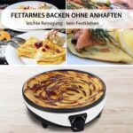 Syntrox Germany 3in1 Crepes Maker 30 cm – Elektrogrill mit Pancake & Grillplatte 1000 Watt – Bild 7