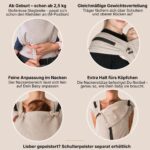 Hoppediz Primeo Babytrage ab Geburt – Ergonomische Vollschnallentrage aus Bio-Baumwolle – Bild 9