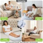Dilamababy XXL Schwangerschafts- & Stillkissen mit Memory Foam – verstellbar & Made in Italy – Bild 4