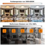 Fuqiduo LED Deckenleuchte RGB dimmbar 24W 3200lm – Fernbedienung & Farbwechsel – Bild 5