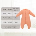 amo nenes Baby Schlafsack mit Füssen 2.5 TOG – Bio-Baumwolle für sicheren Schlaf – Bild 8