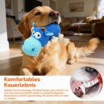 VORZOKISPL Interaktives Hundespielzeug mit Quietscher & Knisterpapier – Plüsch Kauspielzeug für Grosse Hunde – Bild 4