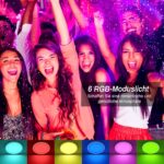 zemty 2er Set LED Deckenleuchte Dimmbar mit Fernbedienung – RGB Farbwechsel für alle Räume – Bild 6