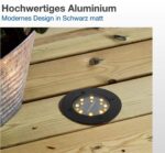 lambado 3er Set LED Solar Bodenleuchten – Wetterfeste Bodenstrahler IP65 für Garten & Terrasse – Bild 2