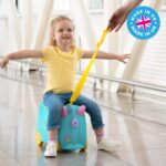 TRUNKI Una Einhorn Kinderkoffer 18L – Befahrbarer Hartschalen-Trolley mit Rollen – Bild 7