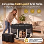 all Pets United Welpenauslauf 125x125cm Pop-Up Laufstall – Sicheres Gehege für Welpen & Kitten – Bild 2