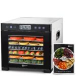 Balter DA-108 Dörrautomat Edelstahl – 7 Fächer, 600 W, bis 48 Std. Timer für Obst & Fleisch