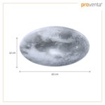 Proventa LED Mondlampe Ø 60cm – 30W dimmbar, 3000–5500K, Fernbedienung & Nachtlicht – Bild 5
