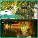 Görvitor Solar-Hängelaternen 2er Set, IP65 Wasserdicht – Orientalische Gartenbeleuchtung für Aussen – Bild 3