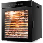 Kwasyo Dörrautomat 12 Etagen Edelstahl – Profi-Dörrgerät mit 900W & 24h Timer