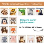GLÜCKSWOLKE Aufbewahrungsbox 33x33x33 cm mit Affen-Motiv – Spielzeugkiste für Kinderzimmer – Bild 6