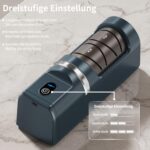 Kiseely Elektrischer Messerschärfer 5-in-1 mit 3-Geschwindigkeiten – Wiederaufladbar – Bild 2