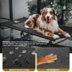OneTigris Hundeliege Outdoor 130x70 cm – Erhöhtes Hundebett mit Aluminiumrahmen für Camping – Bild 3