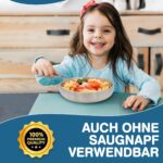 Rilli Edelstahl Babyteller mit Saugnapf – Thermoisoliert & spülmaschinenfest für BLW – Bild 7