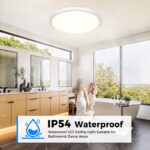 Peasur LED Deckenleuchte 24W Rund – Ultradünn mit 5 Farbtemperaturen für Bad & Wohnraum – Bild 6