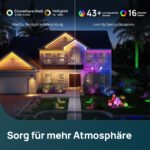 Linkind Smart RGB Solarlampe SL5C mit App & Musiksync – 16 Mio. Farben für Garten & Terrasse, 2er Set – Bild 4