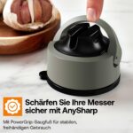 AnySharp Evo Messerschärfer mit PowerGrip Saugnapf – Wolframkarbid-Schärfsystem für Küchenmesser – Bild 4