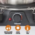 Tristar FO-1109 Fondue-Set 1400W – Edelstahl für 8 Personen mit Saucenring – Bild 7