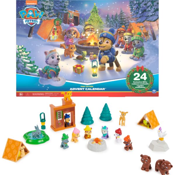 PAW Patrol Adventskalender 2023 – 24 Spielzeugüberraschungen für Kinder ab 3 Jahren