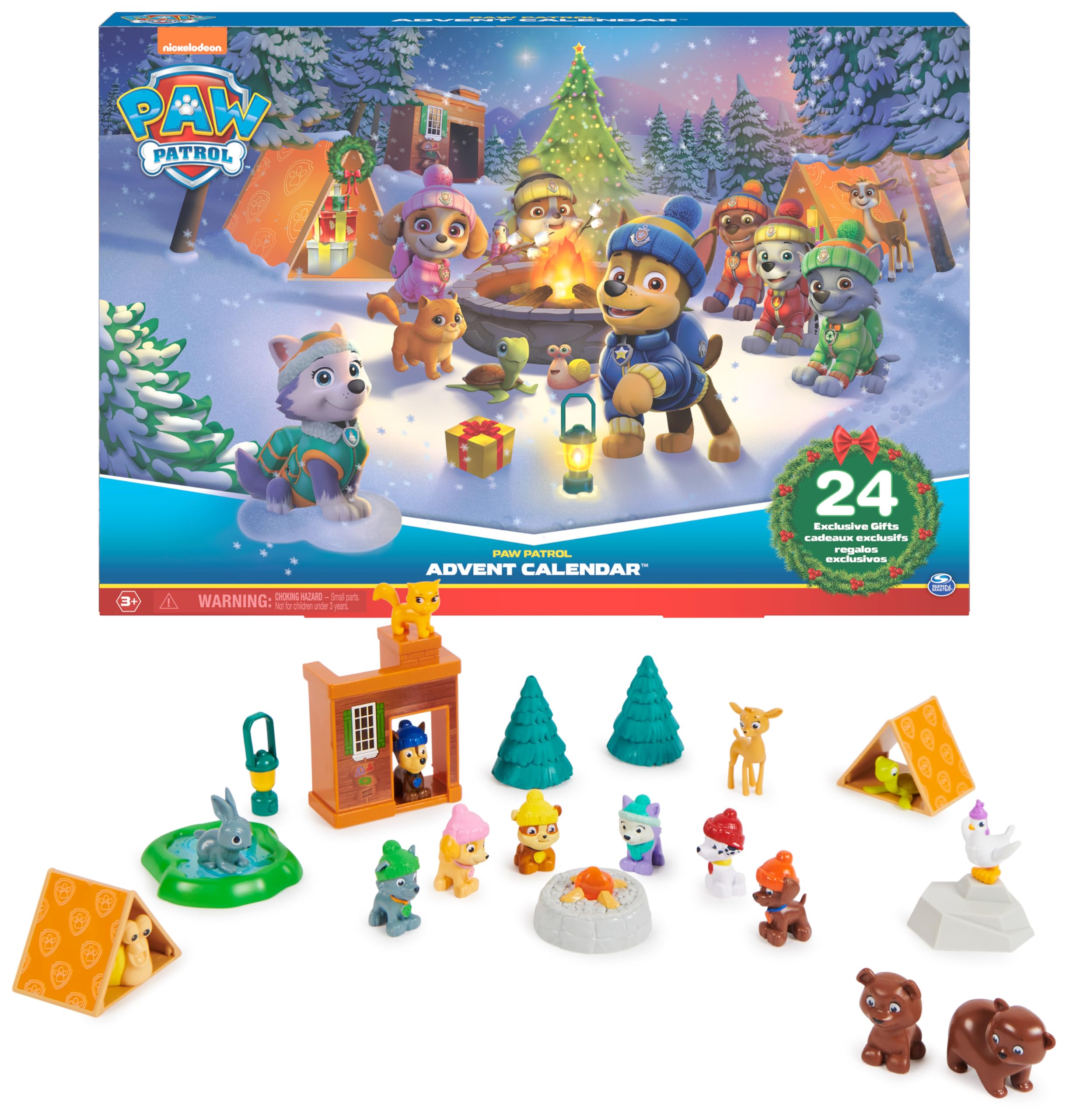 PAW Patrol Adventskalender 2023 – 24 Spielzeugüberraschungen für Kinder ab 3 Jahren