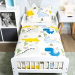 BELIKATO Kinderbettwäsche 100x135 cm Dinosaurier – 100% Baumwolle für Jungen – Bild 2