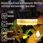 YOFIG 8er Set Solar Gartenleuchten – 2 Modi Warmweiss & Farbwechsel für Balkon & Terrasse – Bild 3
