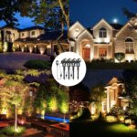 GEEDIAR LED Gartenbeleuchtung 4er Set Warmweiss 3200K – IP65 Aussenstrahler mit Erdspiesz – Bild 8