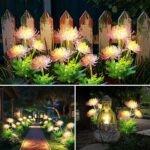 yowin Solar-Blumenleuchten 2er Set – Realistische LED Gartendeko mit automatischem Sensor – Bild 6