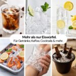 Kismile Eiswürfelmaschine – 11,8 kg/24h, 6 Min. Eiswürfel für Zuhause – Bild 6