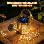 Forlivese Solar Gießkanne mit Lichterkette, 2er Set – Warmweisse LED Gartenleuchte IP65 – Bild 4