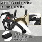 OneTigris SKYEWALKER Hundegeschirr M – Mobilitätshilfe mit 2 Hebegriffen für mittlere & grosse Hunde – Bild 6