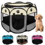 JUPPLIES Hundelaufstall 73x73x43cm – Faltbarer Laufstall aus Oxford-Gewebe für Hunde, Katzen & Kaninchen