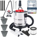 Lehmann Haddo Industriestaubsauger 2000W – Nass-Trocken-Aschesauger mit Edelstahltank