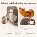 SNOEKIE Katzen Transportbox mit Skylight-Dachfenster – 49,5 × 32 × 32,6 cm – Bild 4