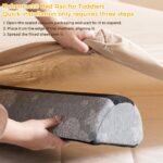 Kohentact Baby Bettgitter 132cm – Weiches Schutzgitter mit rutschfesten Pads & waschbarem Bezug – Bild 4