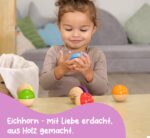 Eichhorn Klangkugeln – 6 bunte Holzkugeln mit Sound für Babys ab 12 Monaten – Bild 7