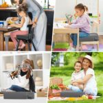 CAVWVTYU Sitzerhöhung für Kleinkinder – Waschbar & Tragbar mit Sicherheitsgurten – Bild 6