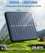 BITPOTT Solar Wegeleuchten 6er Set – 42,9 lm LED Gartenbeleuchtung IP65 wasserdicht – Bild 2