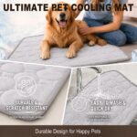 Yuragim Kühlmatte 100x70 cm – Selbstkühlende Hundematte für Sommer, waschbar & rutschfest – Bild 4