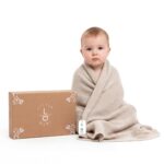 Little Dedi Strickdecke 80x100 cm aus 100% Bio-Baumwolle GOTS – Atmungsaktiv für Babys