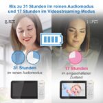 VTech VM924 Video-Babymonitor – 5" LCD-Display mit Nachtsicht & 300m Reichweite – Bild 3