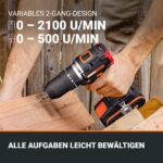 WORX WX355.9 Akku Schlagbohrschrauber 20V – 55Nm Profi-Power für Bohren & Verschrauben – Bild 4