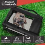 all Pets United Hundebox Grösse L 70x52x52 cm – Faltbare Transportbox mit Stahlrahmen – Bild 4